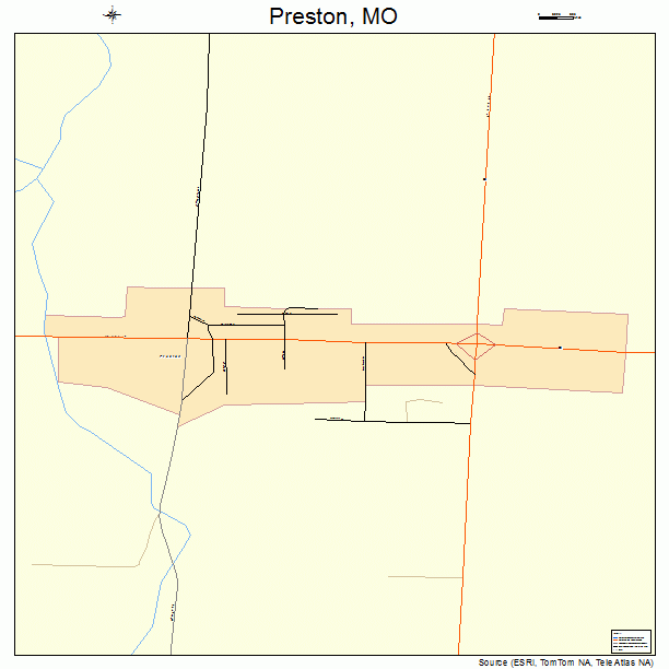 Preston, MO street map