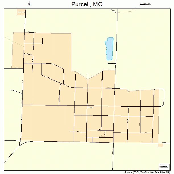 Purcell, MO street map