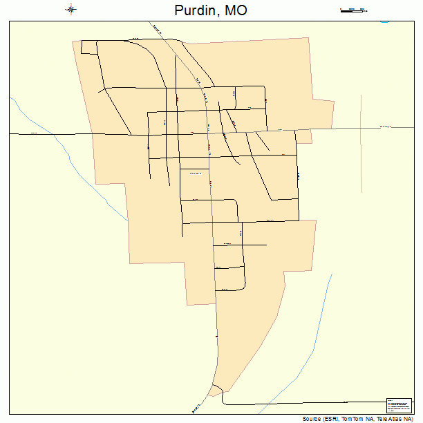 Purdin, MO street map