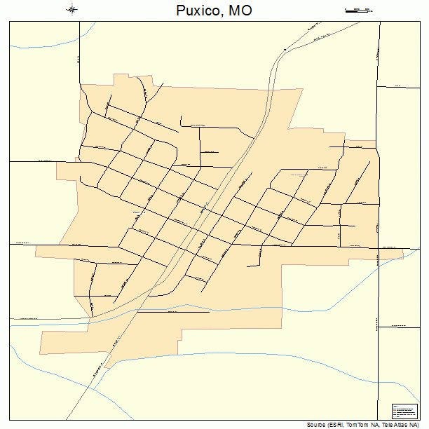 Puxico, MO street map