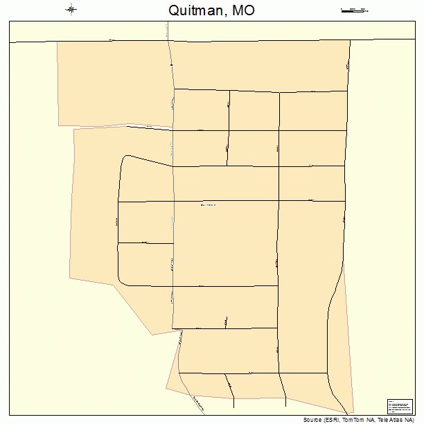 Quitman, MO street map