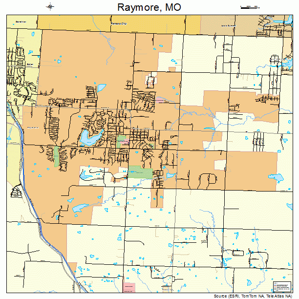 Raymore, MO street map