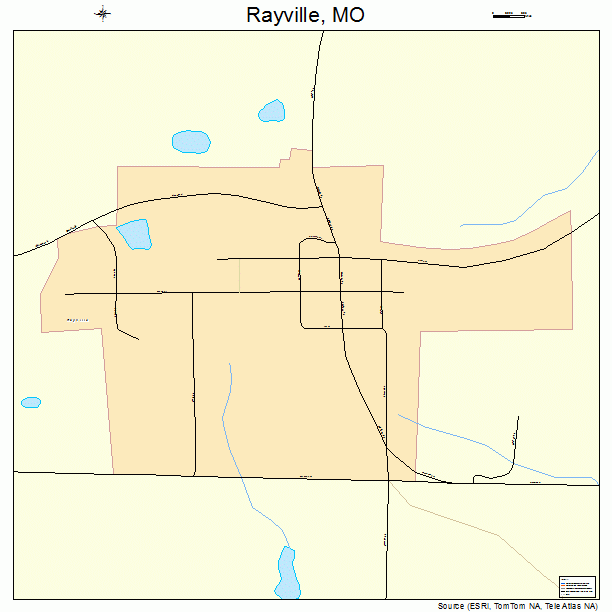 Rayville, MO street map