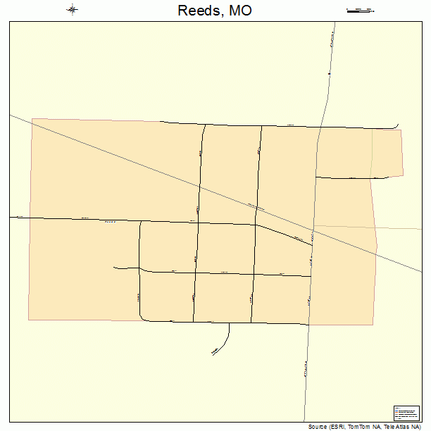 Reeds, MO street map