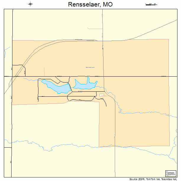 Rensselaer, MO street map