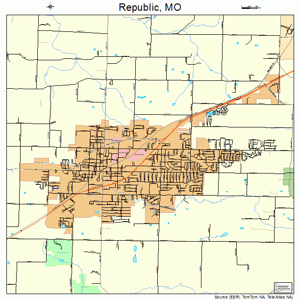 Republic, MO street map