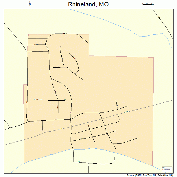 Rhineland, MO street map