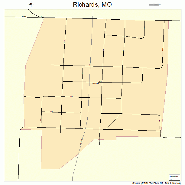 Richards, MO street map