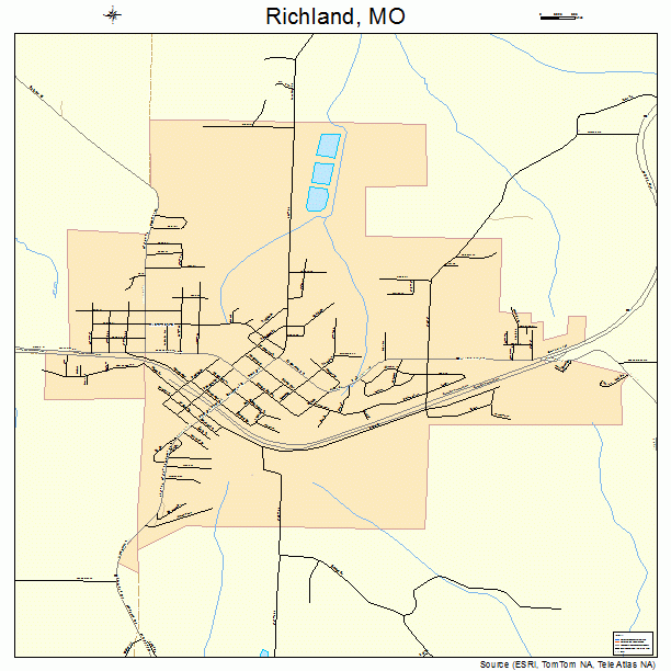 Richland, MO street map