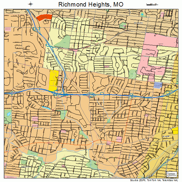 Richmond Heights, MO street map
