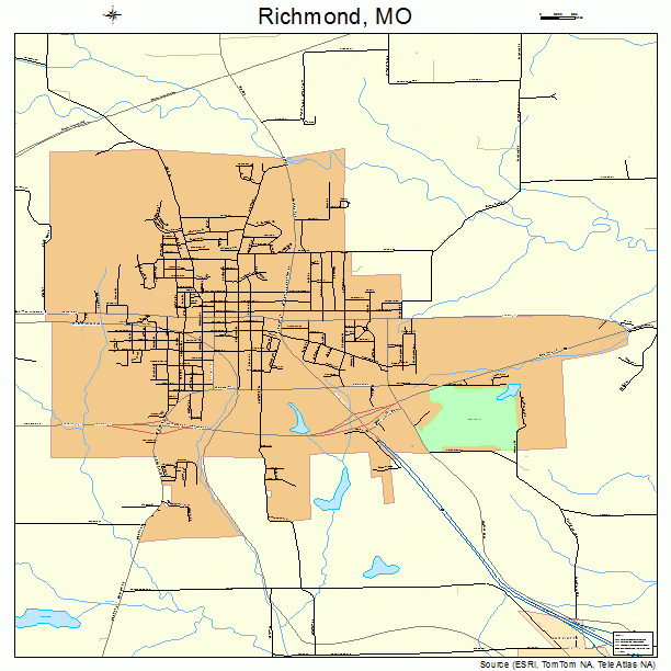 Richmond, MO street map