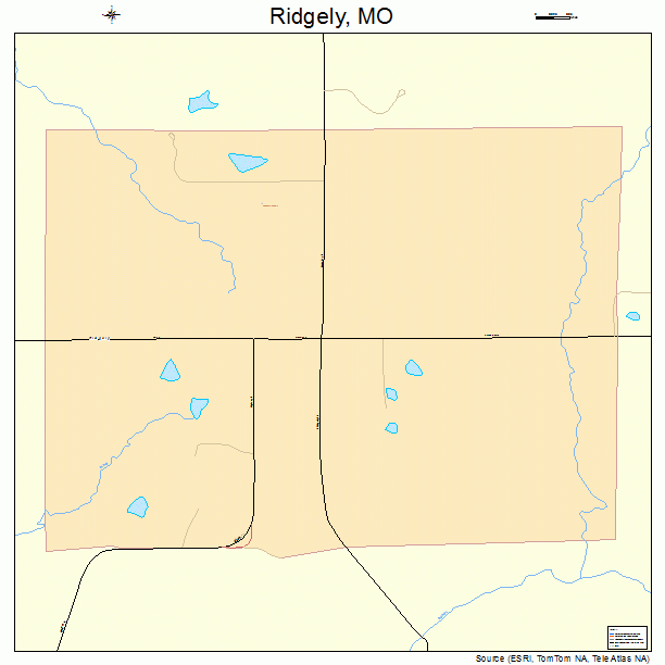 Ridgely, MO street map