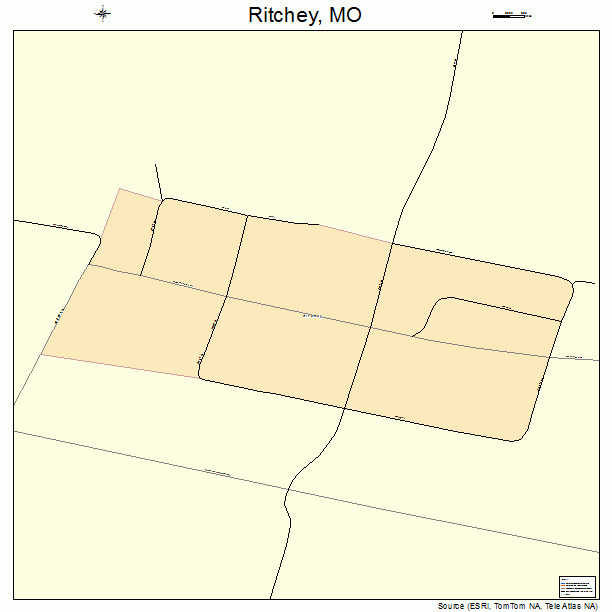 Ritchey, MO street map