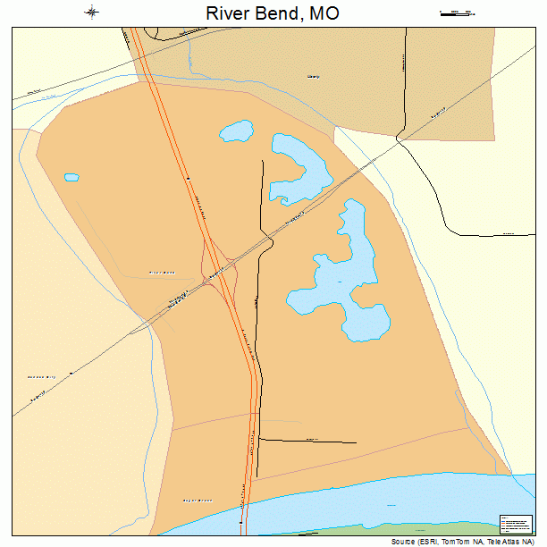 River Bend, MO street map