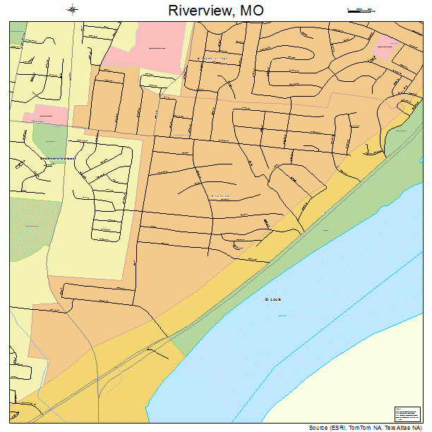 Riverview, MO street map