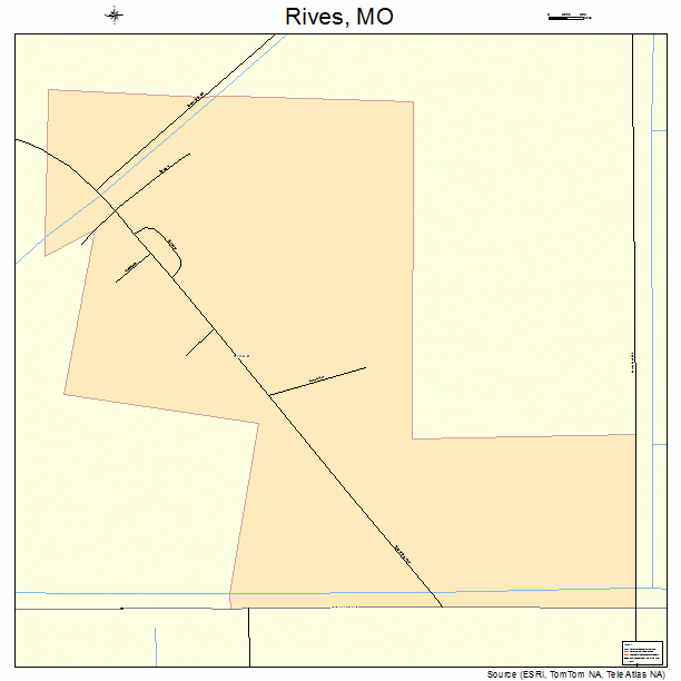 Rives, MO street map