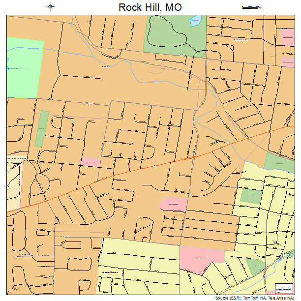 Rock Hill, MO street map