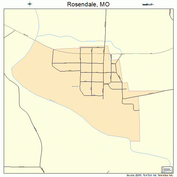 Rosendale, MO street map