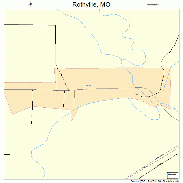 Rothville, MO street map