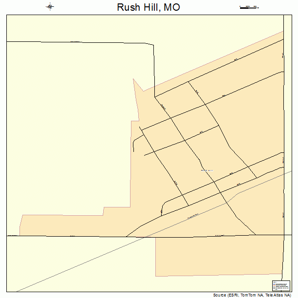 Rush Hill, MO street map