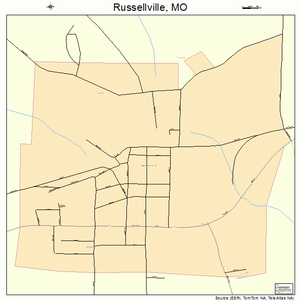 Russellville, MO street map
