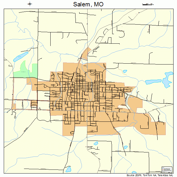 Salem, MO street map