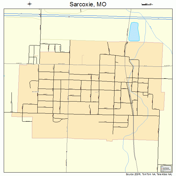 Sarcoxie, MO street map