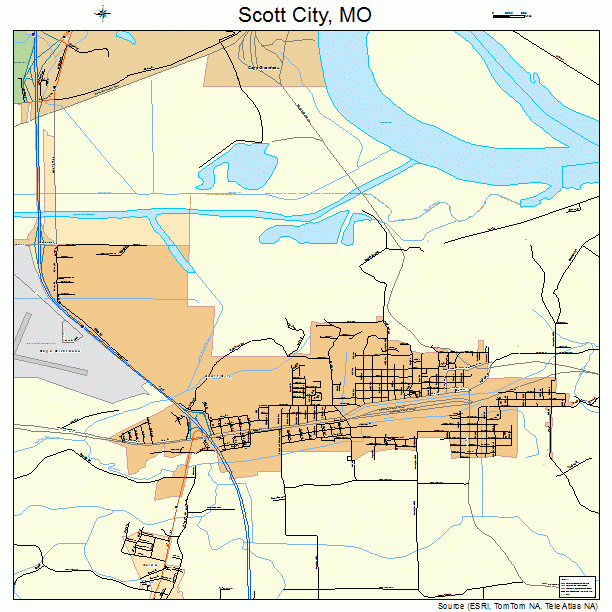 Scott City, MO street map