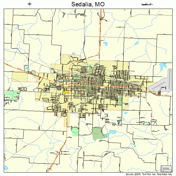 Sedalia, MO street map