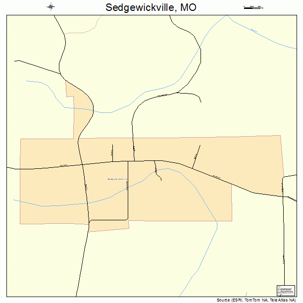Sedgewickville, MO street map