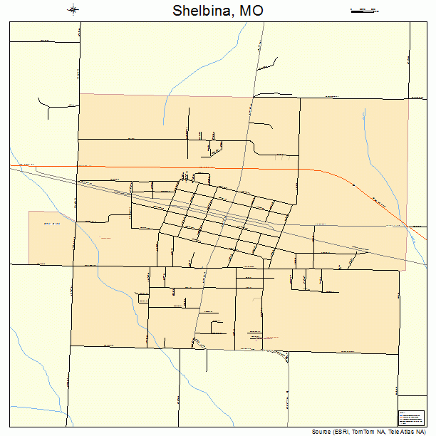 Shelbina, MO street map