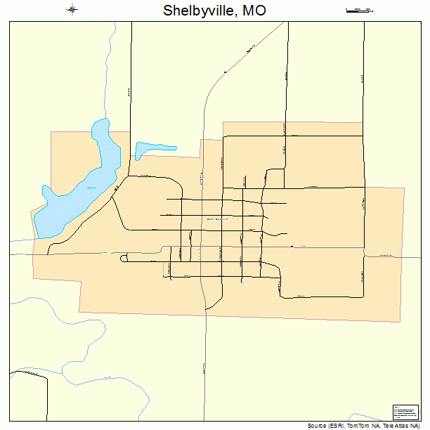 Shelbyville, MO street map
