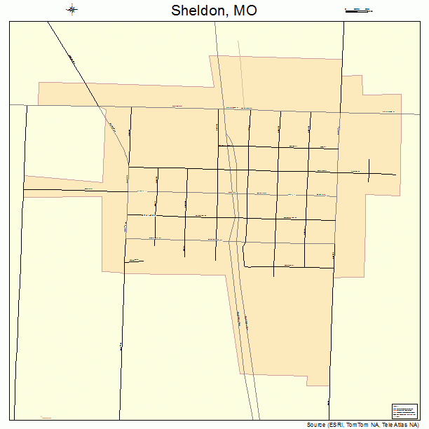 Sheldon, MO street map