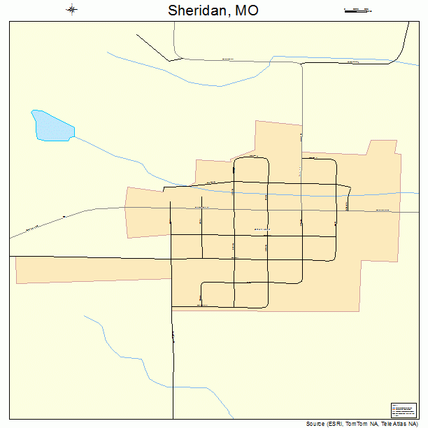 Sheridan, MO street map