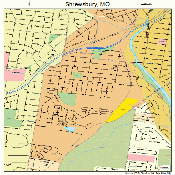 Shrewsbury, MO street map