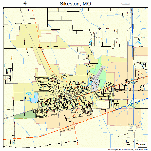 Sikeston, MO street map