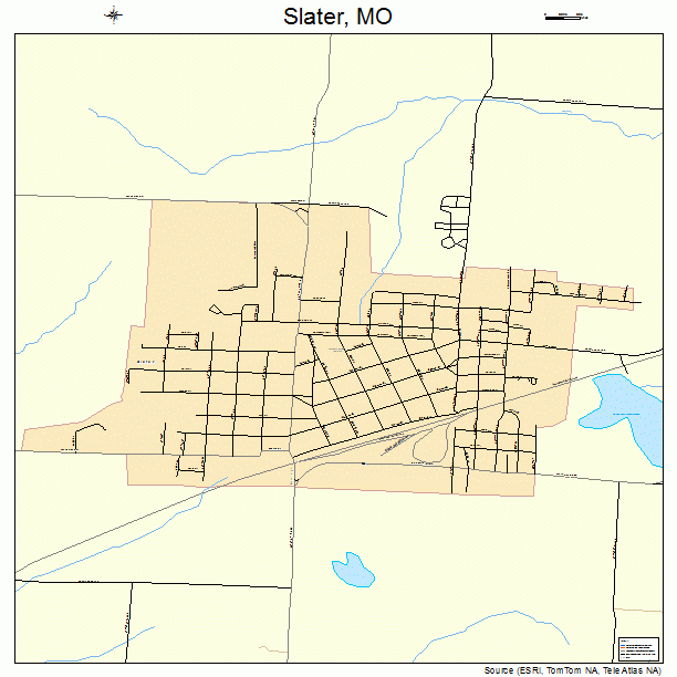 Slater, MO street map