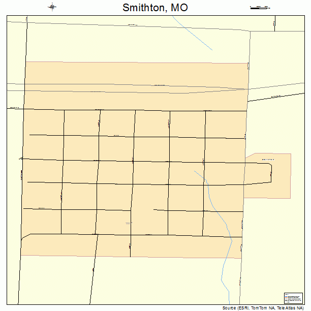Smithton, MO street map