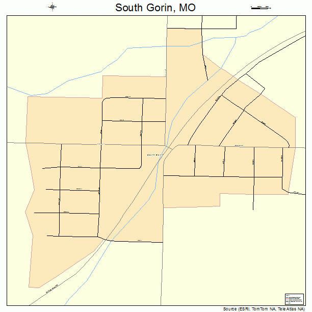 South Gorin, MO street map