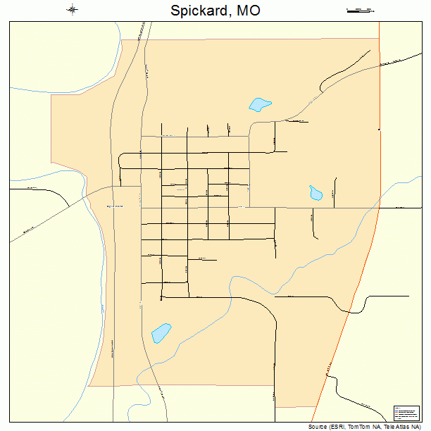 Spickard, MO street map