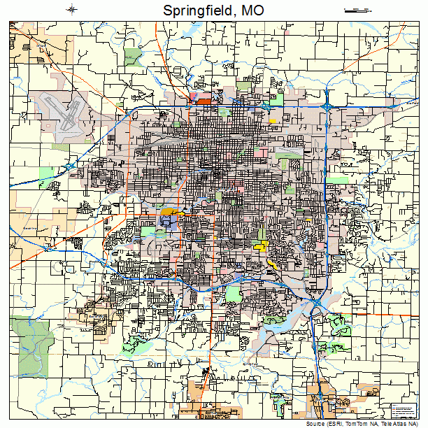 Springfield, MO street map