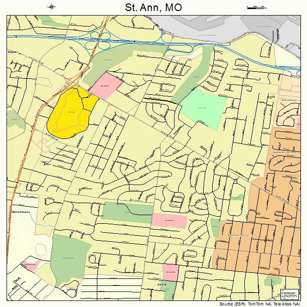 St. Ann, MO street map
