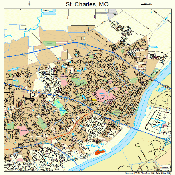 St. Charles, MO street map