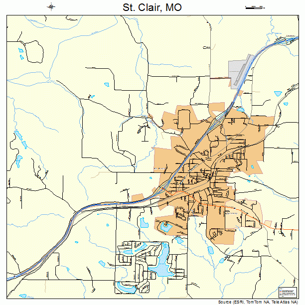 St. Clair, MO street map