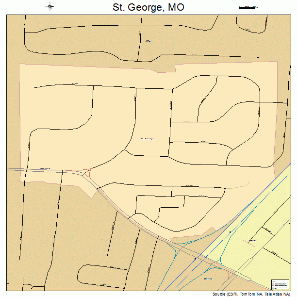 St. George, MO street map