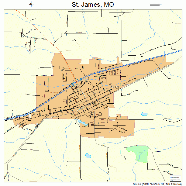 St. James, MO street map