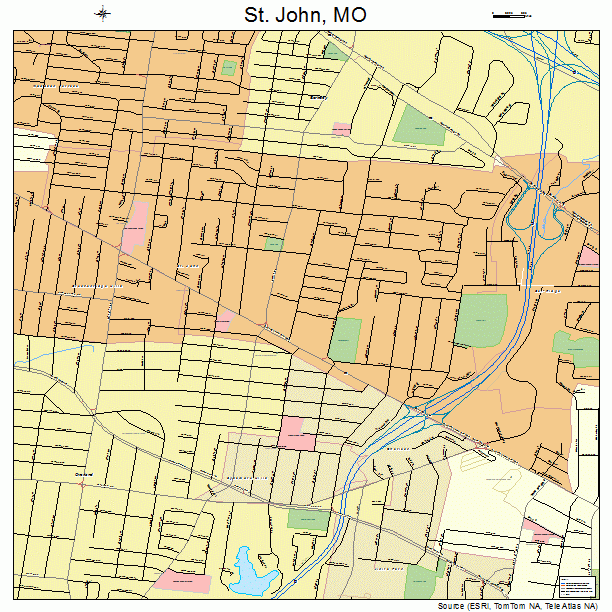 St. John, MO street map