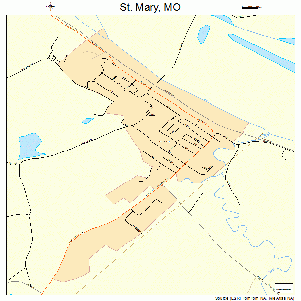 St. Mary, MO street map