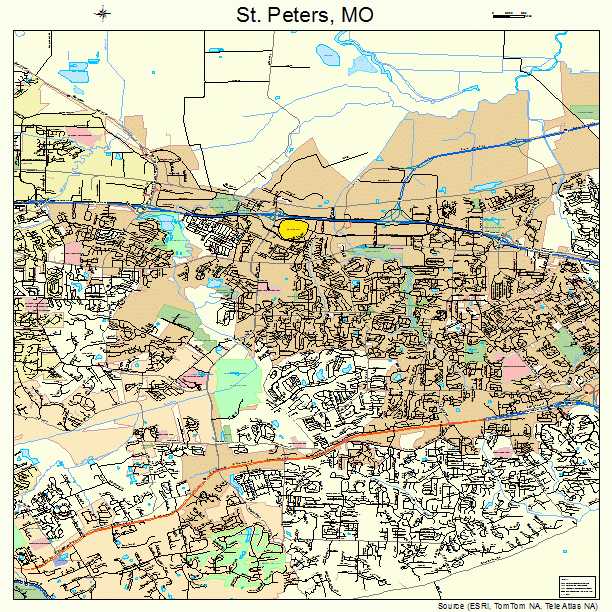 St. Peters, MO street map