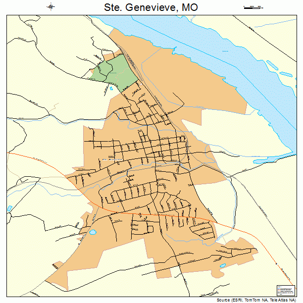 Ste. Genevieve, MO street map